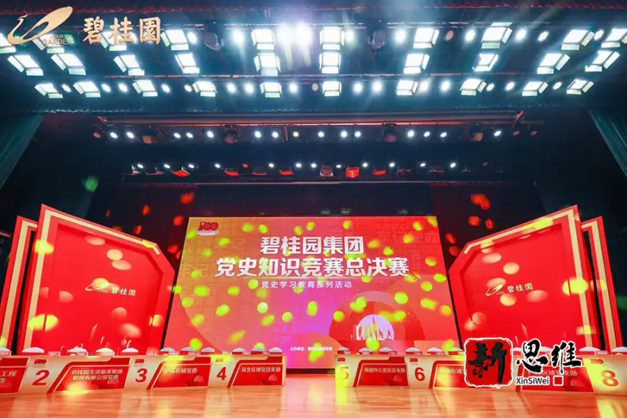 顺德抢答器出租-党史竞赛总决赛现场全景